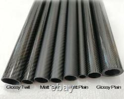 3K Carbon Fiber Tube OD 42mm 44mm 45mm 46mm 48mm 50mm 55mm 60mm x L1000mm Poles