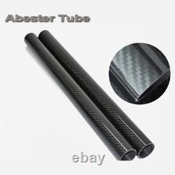 3K Carbon Fiber Tube OD 42mm 44mm 45mm 46mm 48mm 50mm 55mm 60mm x L1000mm Poles