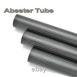 3K Carbon Fiber Tube OD 60 x ID 56 ID 57 x L500mm 1-4pcs Roll Wrapped Matt Twill