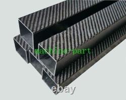 3K Plain/Twill weave Carbon Fiber Rectangle Flat tube Square Tube 2pcs 500mm