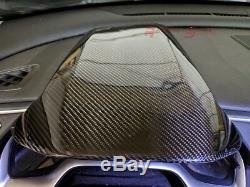 3d Glossy Real Twill Carbon Fiber Dash Cowl Cover For 16-19 CIVIC Fc Fk Lhd Only