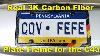 3k Carbon Fiber License Plate Frame