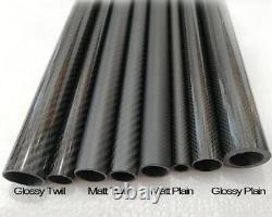3k Carbon Fiber Tube 5-10 12 20-40 42 50 60 80 90 100 114 x1M for RC Model