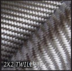 50 Yards Carbon Fiber Fabric Cloth 39 2x2 Twill Weave SALE