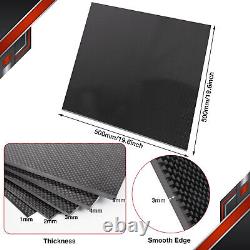 500X500 100% 3K Carbon Fiber Sheet Laminate Plate Panel 1-4MM Thickness