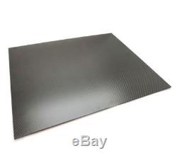 500x400x3mm Carbon Fiber Sheet Panel 3k Twill Weave Matt Finish Flawless Large