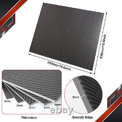 500x500 500X600 100% 3K Carbon Fiber Sheet Laminate Plate Panel 1-4MM Thickness