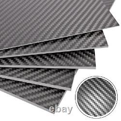 500x500x3mm 3k Carbon Fiber Sheet Panel Twill Weave Matte Finish
