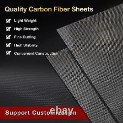 500x600x3mm 3k Carbon Fiber Sheet Panel Tiwll Weave Matte Finish