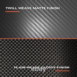 500x600x3mm 3k Carbon Fiber Sheet Panel Tiwll Weave Matte Finish