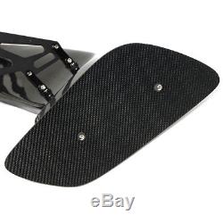 56.5 Inch Universal 3DI GT Real Twill Carbon Fiber Adjustable Rear Wing Spoiler