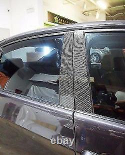6PC Twill Real Carbon Fiber Window Pillar Panels Panel Covers For 10-15 E84 X1