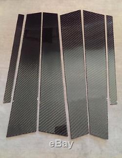 6pc 2x2 Twill Real Carbon Fiber Pillar Panels For 06-11 Gs450 Gs350 Gs430 Uzs190