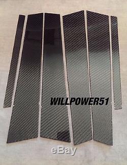 6pc 2x2 Twill Real Carbon Fiber Pillar Panels For 14-17 Is200t Is250 Is350 Sxe30