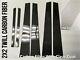 6pc Twill W221 Carbon Fiber Pillar Panels Cover For Benz 07-13 S550 S63 S65 S600