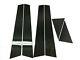 6pcs 2x2 Twill Real Carbon Fiber Window Pillar Panel Covers For 09-16 A4 S4