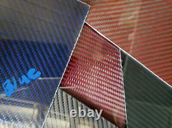 6x36x1/8 2x2 Twill Carbon Fiber Fiberglass Sheet Panel Glossy BOTH SIDES