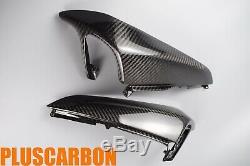 BMW K1300S Upper Fairing Air Intakes Covers Twill Carbon Fiber GLOSSY