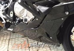 BMW S1000RR 2015 2018 Belly Panels Side Fairing Full Carbon Fiber 100% Twill