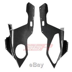 BMW S1000RR Front Left Right Headlight Cowl Cover Fairing Set 100% Twill Carbon