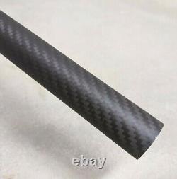 BOX 25mm OD x 160mm Long Twill Weave Carbon Fiber Tube, Smooth, 311pcs
