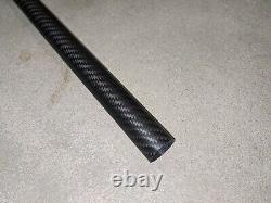 BOX 25mm OD x 160mm Long Twill Weave Carbon Fiber Tube, Smooth, 311pcs