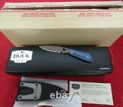 Buck Knife 0017CFSLE Thorn Damascus Blue Twill Carbon Fiber 2015 Limited Edition
