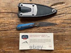 Buck Knife Thorn Damascus Blue Twill Carbon Fiber 2015 Limited Edition 111/250