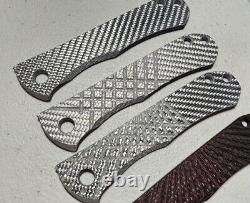 CRK Umnumzaan Silver Twill Carbon Fiber Scale options (Knife NOT INCLUDED)