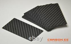 Carbon Fiber 3K Twill Universal Blank Business Cards 25 pcs