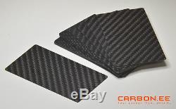 Carbon Fiber 3K Twill Universal Blank Business Cards 50 pcs