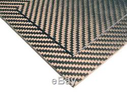 Carbon Fiber 6mm A3 Sheet 100% Carbon x1 Twill weave Finland