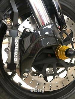 Carbon Fiber Brake Cooling Air Ducts For Ducati Diavel 2011-2019 Caliper 100mm