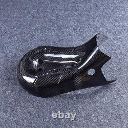 Carbon Fiber Exhaust Cover Heat Shield for Ducati 899 1199 Panigale, Twill Gloss