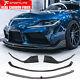 Carbon Fiber Front Bumper Lip Chin Spoiler For Toyota Supra A90 Coupe 2019-2022