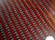 Carbon Fiber Panel Made With Kevlar Red. 012/. 3mm 2x2 Twill-24x48