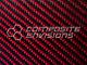 Carbon Fiber Panel Made With Kevlar Red. 122/3.1mm 2x2 Twill-48x48
