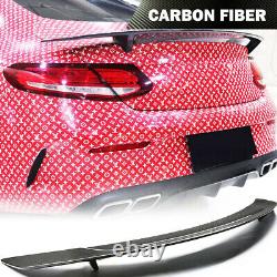 Carbon Fiber Rear Trunk Spoiler Wing Fit For 15-21 Mercedes Benz W205 C63 Sedan