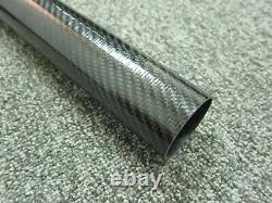 Carbon Fiber Round Tube Twill Weave 1.875 x 2.005 x 60 inches (scratch one end)