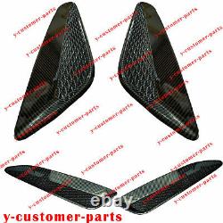 Carbon Fiber Twill Hood Vent Grille Air Duct Trim fo Hyundai Genesis Coupe 13-16