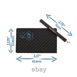 Carbon by Charlie Luxury Carbon Fiber Full Collection Plates Heater Card & Straw
