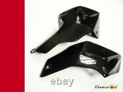 Ducati Multistrada 1200/1200s Carbon Belly Pans Sides Twill Weave 2010-14 Fibre