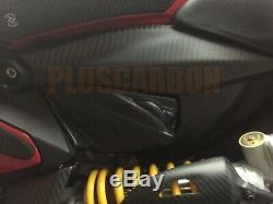 Ducati Panigale 899 Twill Carbon Fiber Under Seat Covers Panels Matt Finishing