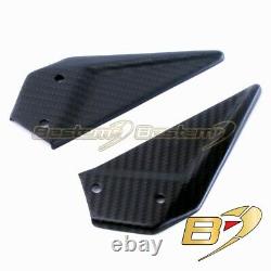 EBR 1190 RX SX Carbon Fiber Rearset Heel Plates Guards, Twill, 100%, Matte Finis