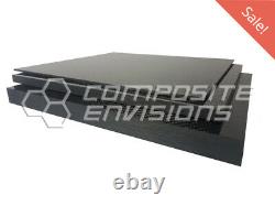 Economy Plate Carbon Fiber Tooling Board 2x2 Twill. 125/3.175mm -24x48