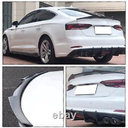 FOR 2017-2023 Audi B9 A5 S5 RS5 4-Door Real Carbon Fiber Rear Trunk Spoiler Wing