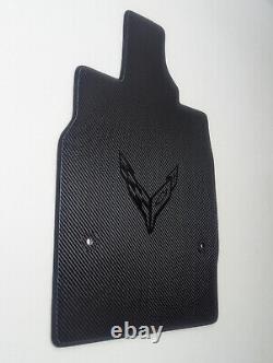 Floor mats (carpets) for Corvette C8 made with Real Carbon Fiber. 2x2 Twill 3K