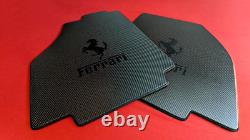 Floor mats fit Ferrari 458 and Ferrari 488 Genuine 2×2 Twill 3k Carbon fiber