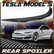 For 2012-2019 Tesla Model S Gloss Carbon Fiber Rear Trunk Spoiler Wing Deck Lid
