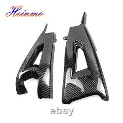 For 2016-2022 ZX10R 100% Carbon Fiber Swingarm Cover Guard, Twill Weave